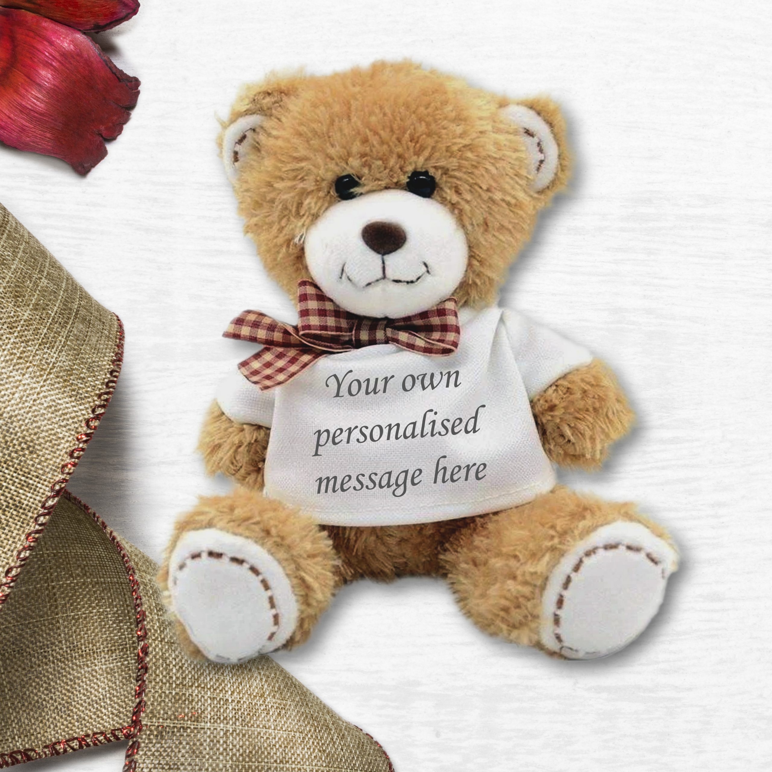 Teddy bear best sale with personalised message